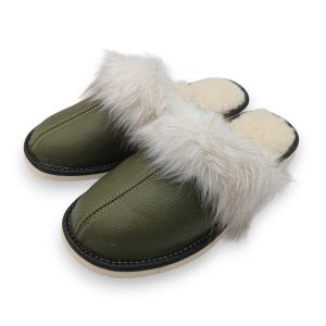 Women's Slippers Genuine Leather Warm Lined K-4233A - Image 3