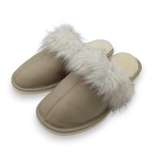 Women's Slippers Genuine Leather Warm Lined K-4233B - Image 3