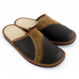 Herren-Hausschuhe aus echtem Leder M-2015 – Bild 3