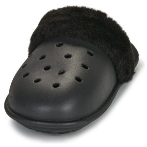 Crocs Men's Slippers Classic Fuzz Scuff in Black - Image 3