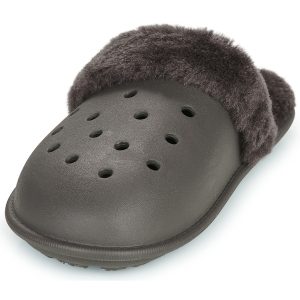 Crocs Men's Slippers Classic Fuzz Scuff Dark / Cocoa - Image 3