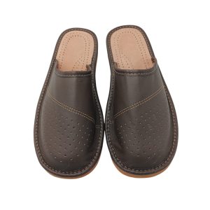 Herren-Hausschuhe aus echtem Leder M-2041 – Bild 3