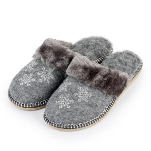 Damen-Hausschuhe aus Wollfilz warm gefüttert FK-4107 – Bild 3