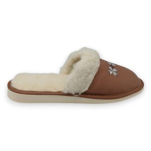 Women's Slippers Genuine Leather Warm Lined K-4088F - Image 4