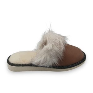 Women's Slippers Genuine Leather Warm Lined K-4233 - Image 4
