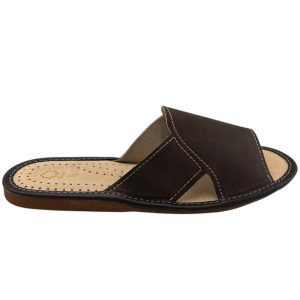 Herren-Hausschuhe aus echtem Leder M-2091B – Bild 4