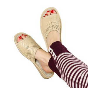 Women's Slippers Genuine Leather NOWO-46 - Image 4