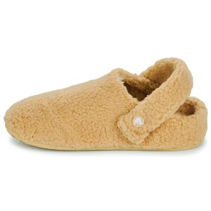 Crocs Damen-Hausschuhe Classic Cozzzy Slipper in Beige – Bild 4