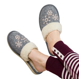 Damen-Hausschuhe aus Wollfilz warm gefüttert FK-4077 – Bild 4