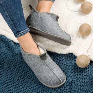 Damen-Hüttenschuhe aus Wollfilz warm gefüttert BK-4202 – Bild 5
