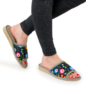 Damen-Hausschuhe aus echtem Leder NOWO-45 – Bild 5
