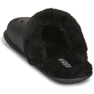 Crocs Men's Slippers Classic Fuzz Scuff in Black - Image 5
