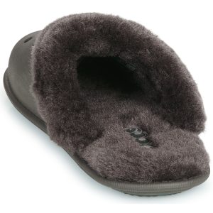 Crocs Men's Slippers Classic Fuzz Scuff Dark / Cocoa - Image 5