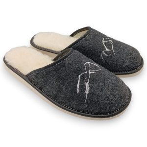 Herren-Hausschuhe aus Wollfilz warm gefüttert FM-5037A – Bild 5