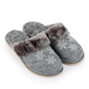 Damen-Hausschuhe aus Wollfilz warm gefüttert FK-4107 – Bild 5