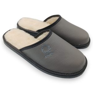 Herren-Hausschuhe aus echtem Leder warm gefüttert M-5036A – Bild 5