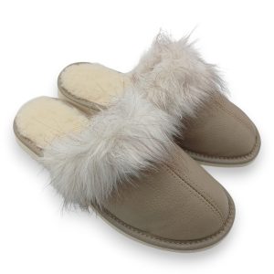 Women's Slippers Genuine Leather Warm Lined K-4233B - Image 5
