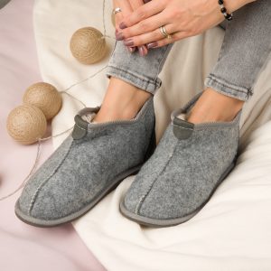 Damen-Hüttenschuhe aus Wollfilz warm gefüttert BK-4202 – Bild 6