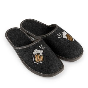 Men's Slippers Wool Felt NOWO-121 - Image 6