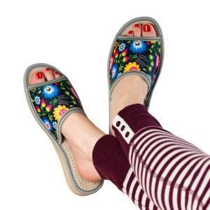 Damen-Hausschuhe aus echtem Leder NOWO-45 – Bild 6