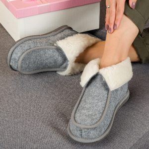 Damen-Hüttenschuhe aus Wollfilz BK-4203 – Bild 7
